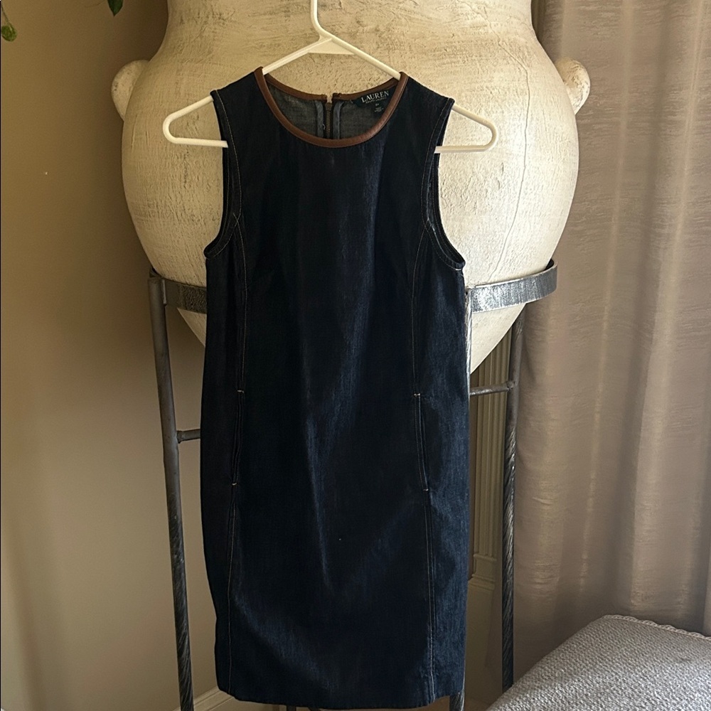 Ralph Lauren Black and Brown Mini Dress